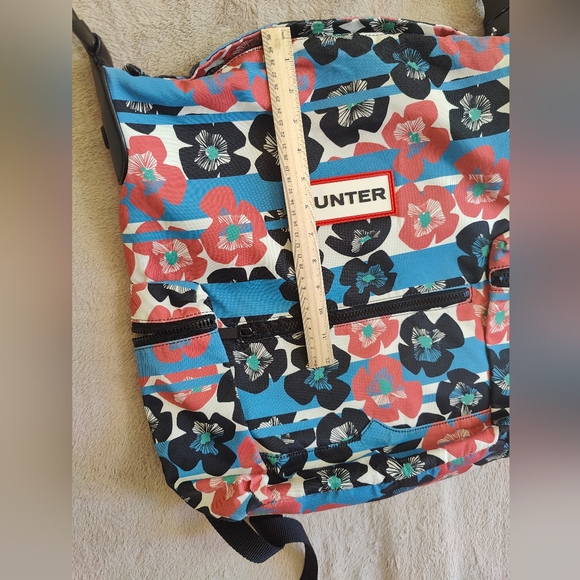 Hunter Topclip Backpack Nylon Floral Print Waterproof - Picture 7 of 12